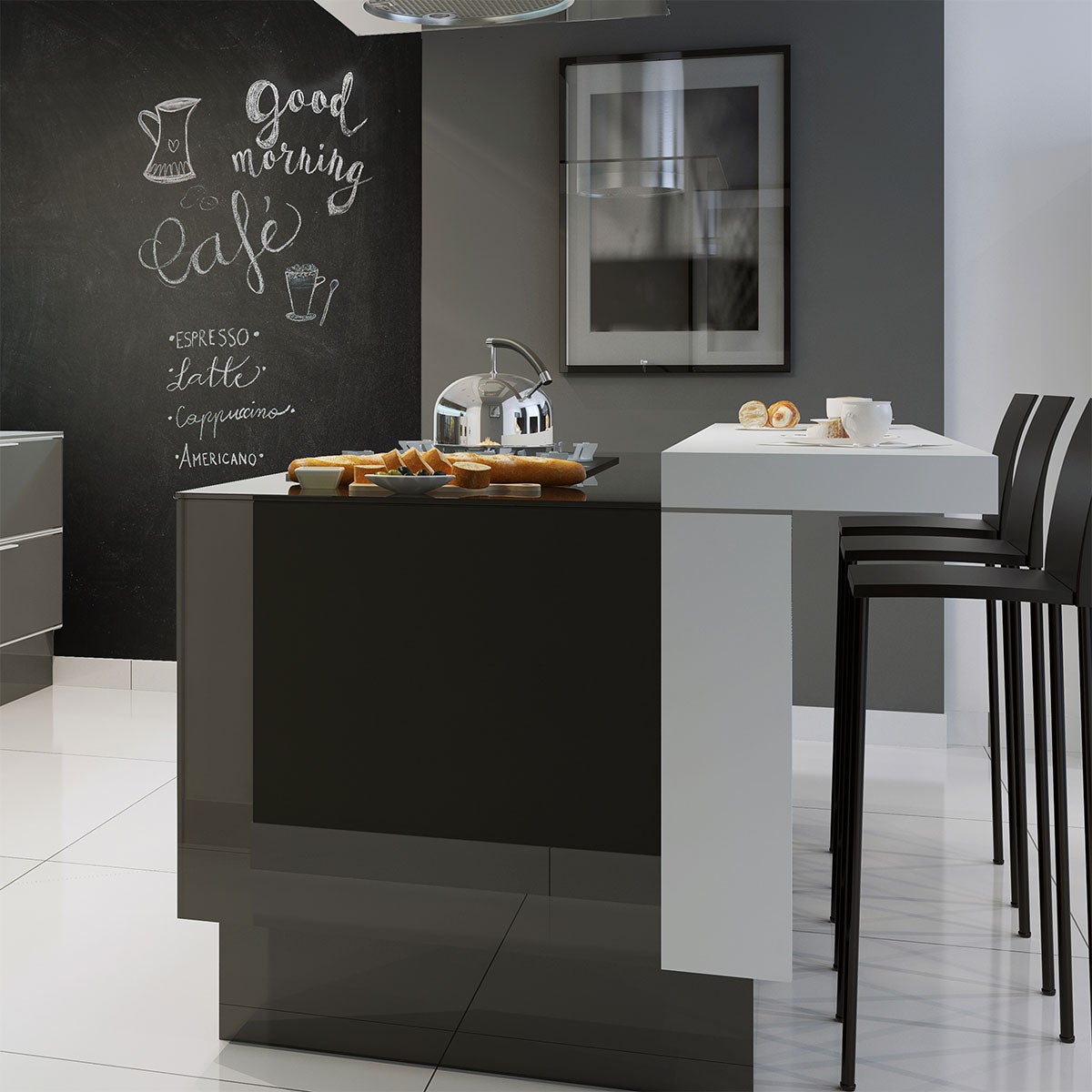 Adesivo in ardesia gigante 1,20 x 2 metri e 4 gessetti liquidi - Sticker adesivo - adesivi murali - 200x120cm - 5