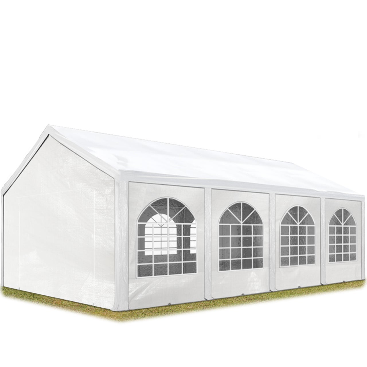 Namiot imprezowy 3x8 m namiot pawilonowy plandeka PE 450 N namiot ogrodowy namiot biesiadny wodoodporny biały