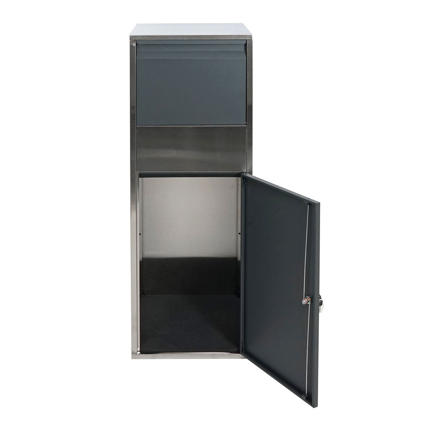 Boîte à colis paquet boîte aux lettres en acier inoxydable anthracite 04_0001378 - 2