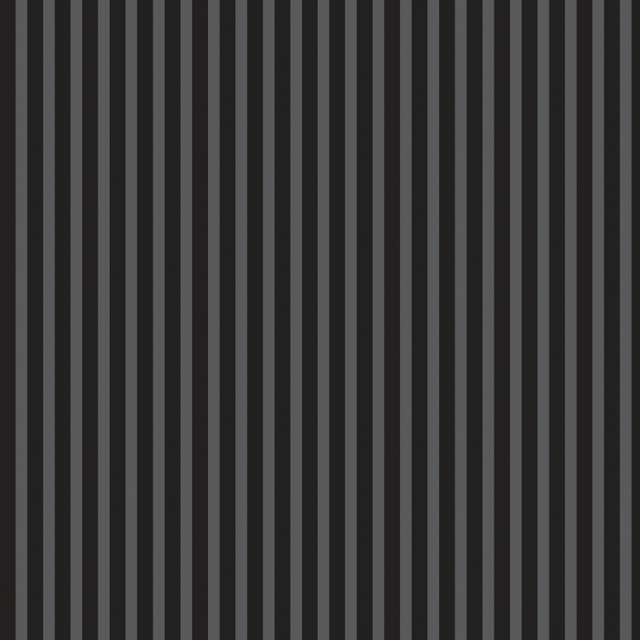 Papier peint rayures noires et grises / argent 58cm largeur sur 250cm hauteur