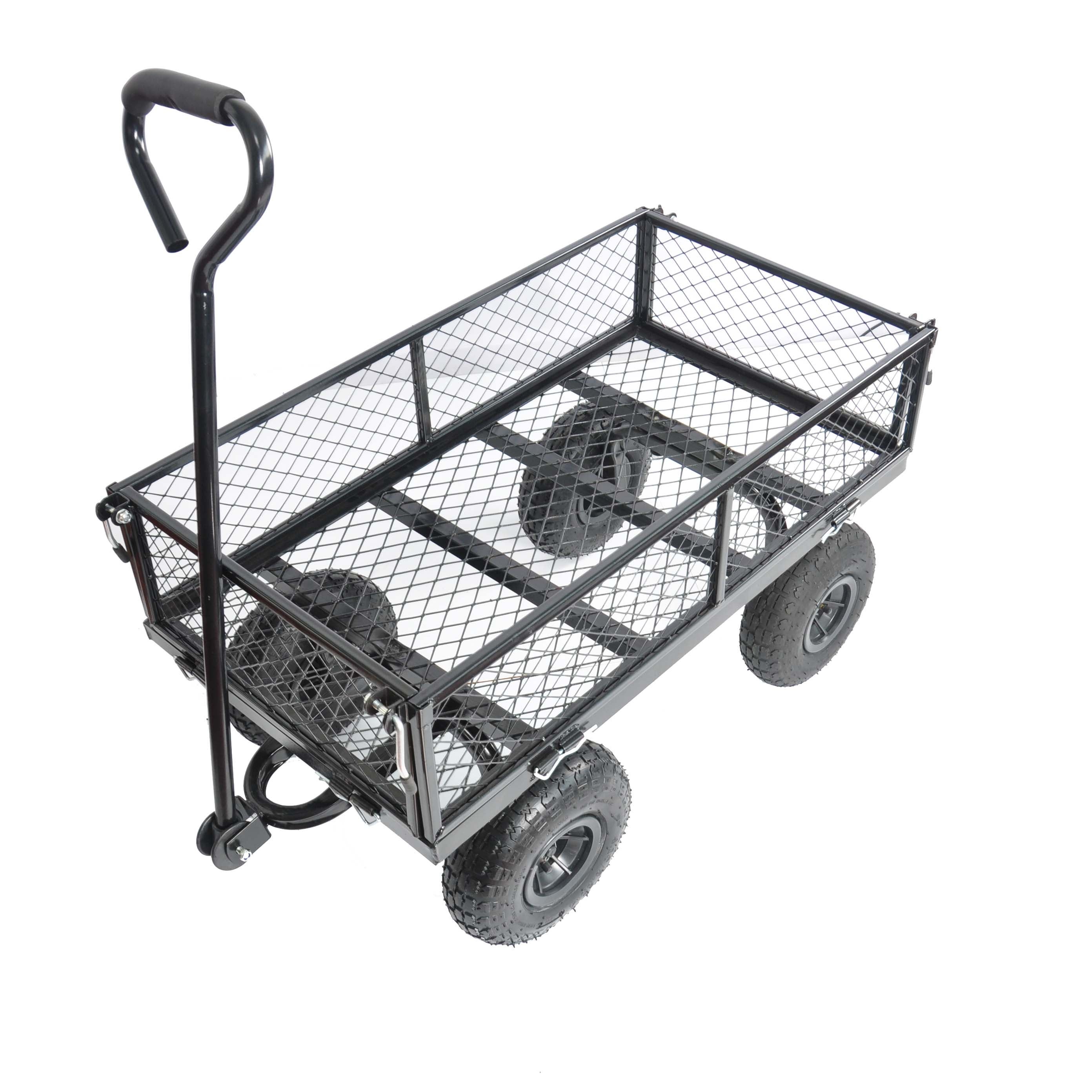 Achetez le meilleur de Remorque, Chariot De Jardin Avec Benne Basculante - 120 L - Noir - Linxor - Noir sur LINXOR Soldes Boutique