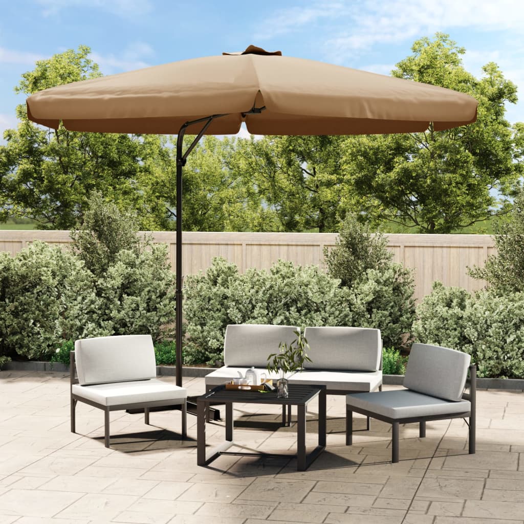 VidaXL Ombrellone da Esterni con Palo in Metallo 300x200cm Azzurro