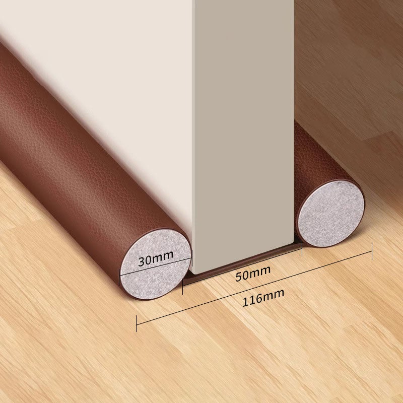 Boudin de Porte Isolant Froid – Bas de Porte Isolant, Anti Courant d'air, Isolation Phonique et Thermique,Ajustable jusqu'à 93cm (1, Marron) - 5