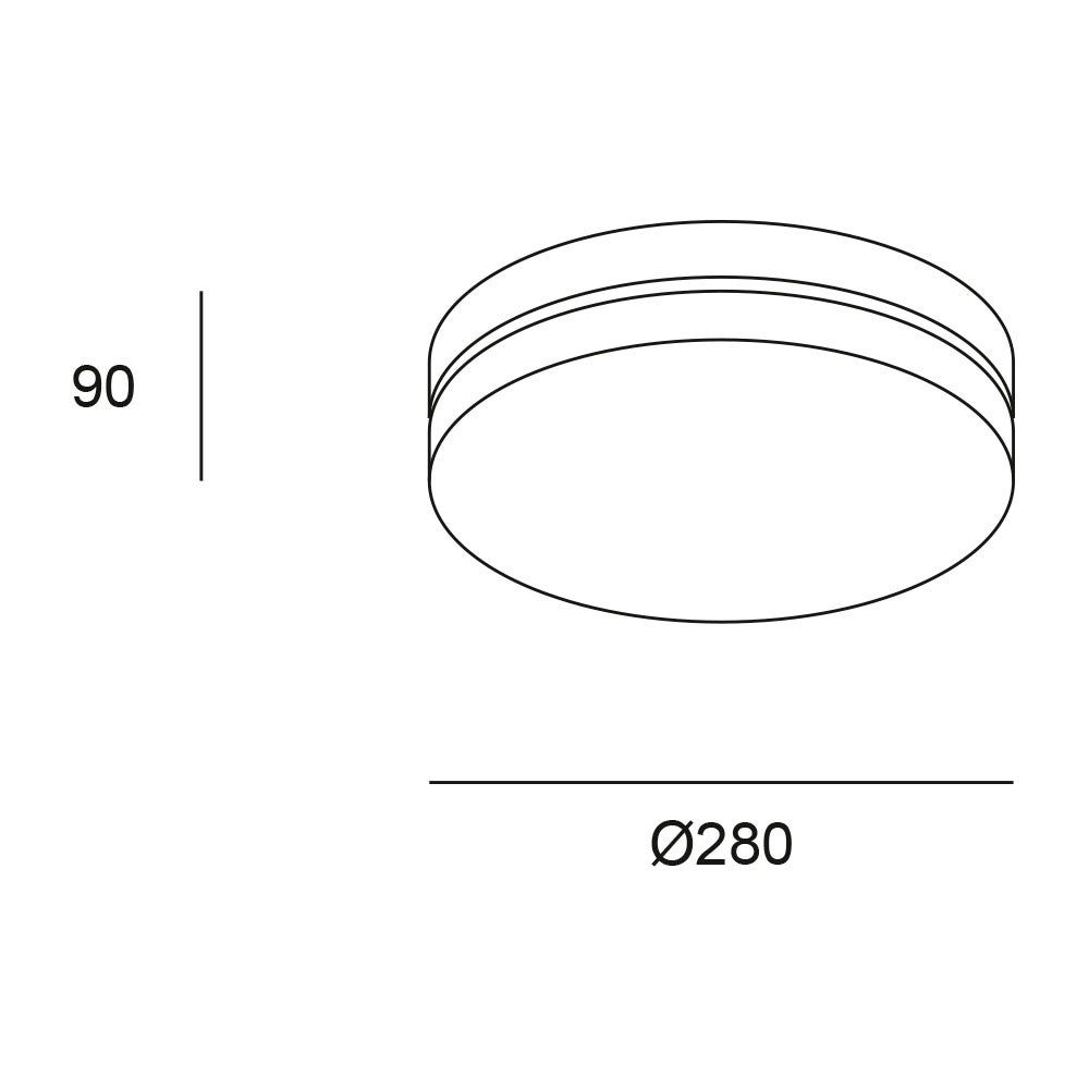 Plafonnier rond modèle Farrow E27 Blanc FORLIGHT - 5