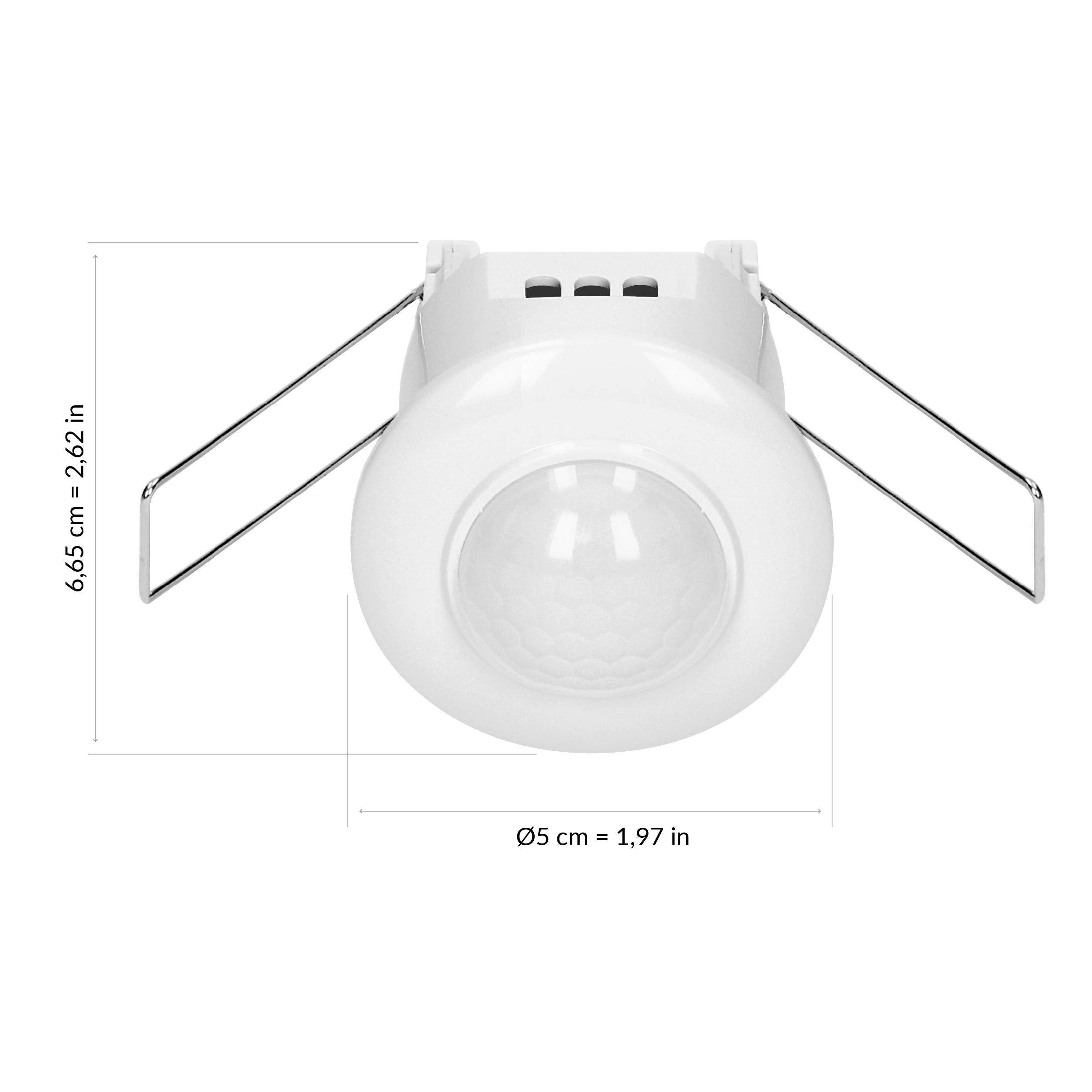Détecteur de mouvement et de présence à 360 degrés. IP20, 800W, pour plafonds suspendus, mini - 2