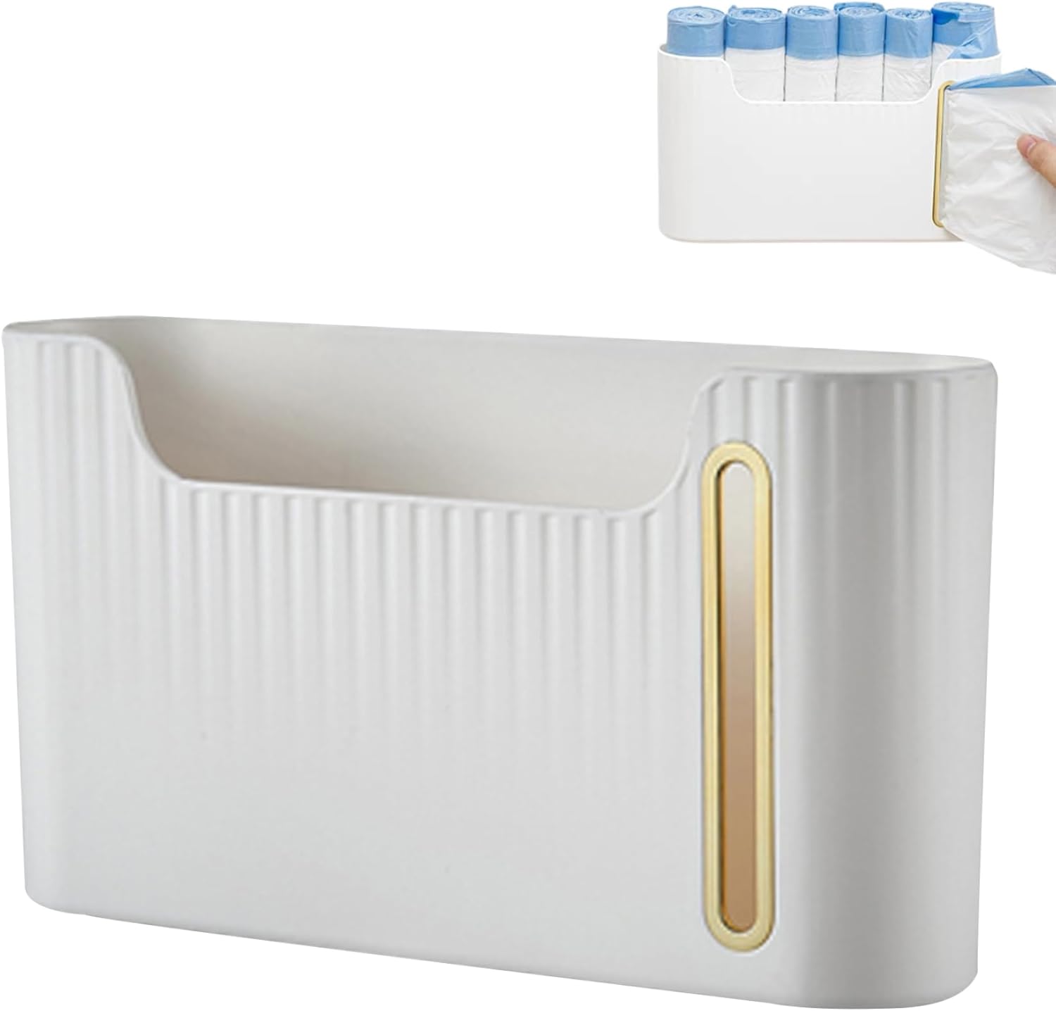 Porta sacchetti di plastica, contiene rotoli di sacchetti della