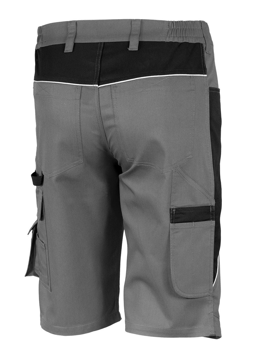 Qualitex - PROfessionals Shorts résistant en tissu renforcé de fibres - gris/noir - size 64 - Unisex - Pantalon de travail court á 10 poche - 2