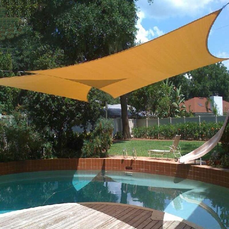 RW Copertine exterioare impermeabile cu protecție UV pentru terasă în grădină, Shade Stoff 4 x 6 m
