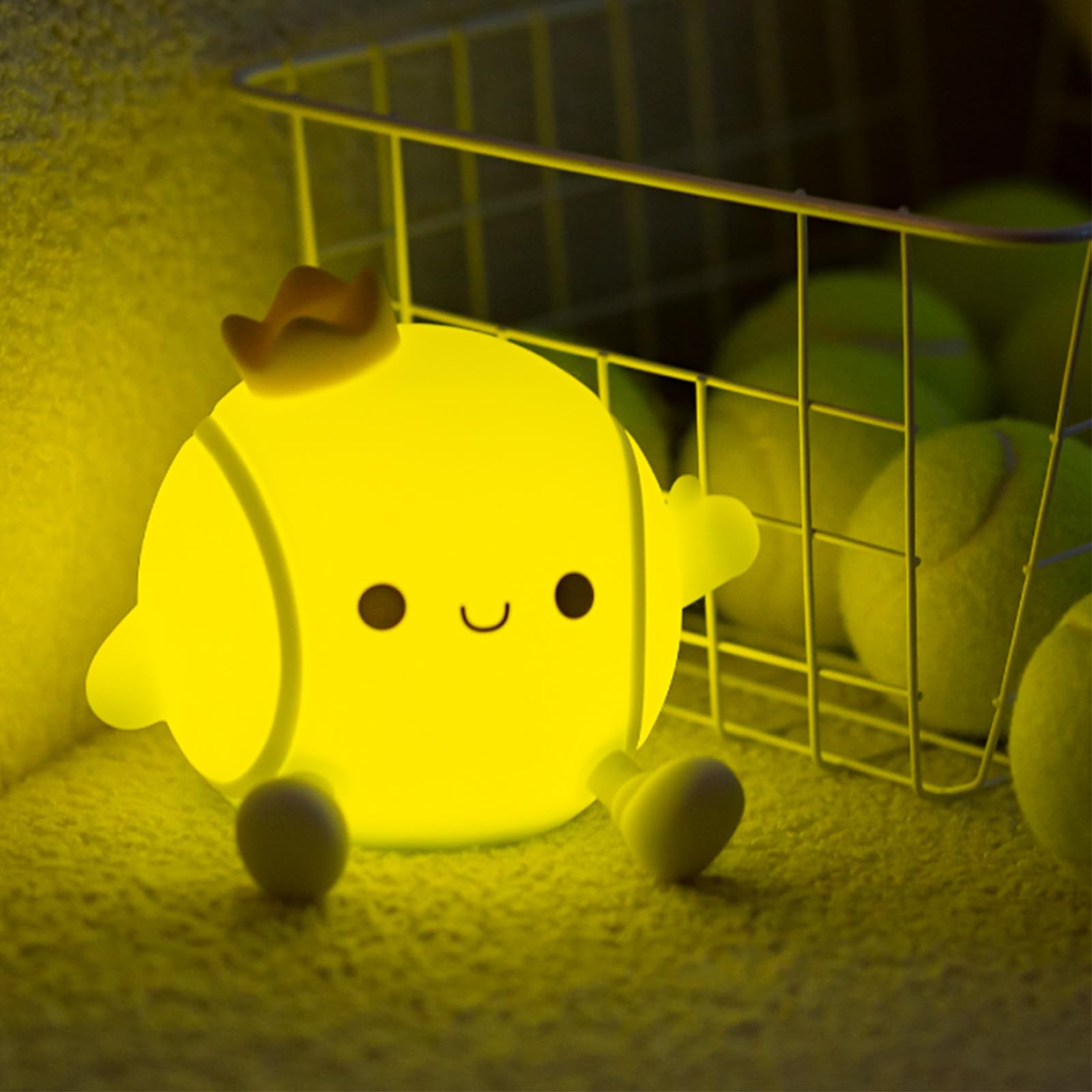 Luce Notturna, Lampada da Notte in Silicone Ricarica USB Touch Night Light Lampada da Notte a