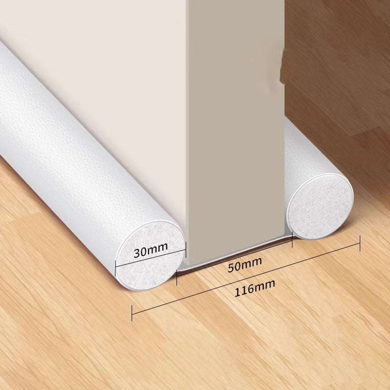 Boudin de Porte Isolant Froid –Anti Courant d'air, Isolation Phonique et Thermique, Coupe-Froid,Ajustable jusqu'à 93cm (1, Blanc) - 5