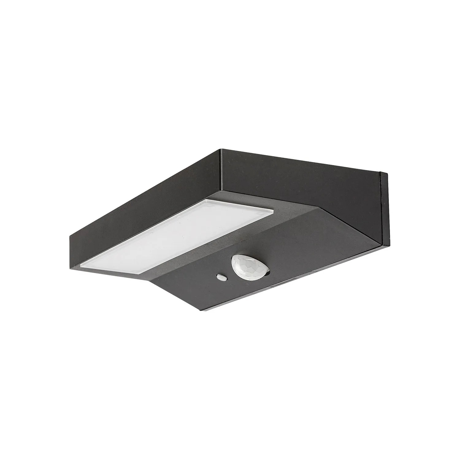 Kinkiet solarny z czujnikiem ruchu Korana LED 6W Neutralna biel 450lm czarno-biały wym:4x20x10cm IP44 Rabalux