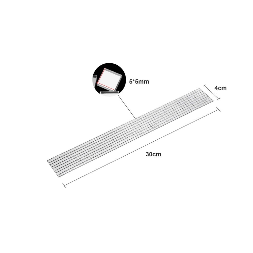 Autocollants miroir carrés – 1&nbsp;000 x 5 mm, autocollants carrés argentés pour décoration - 2