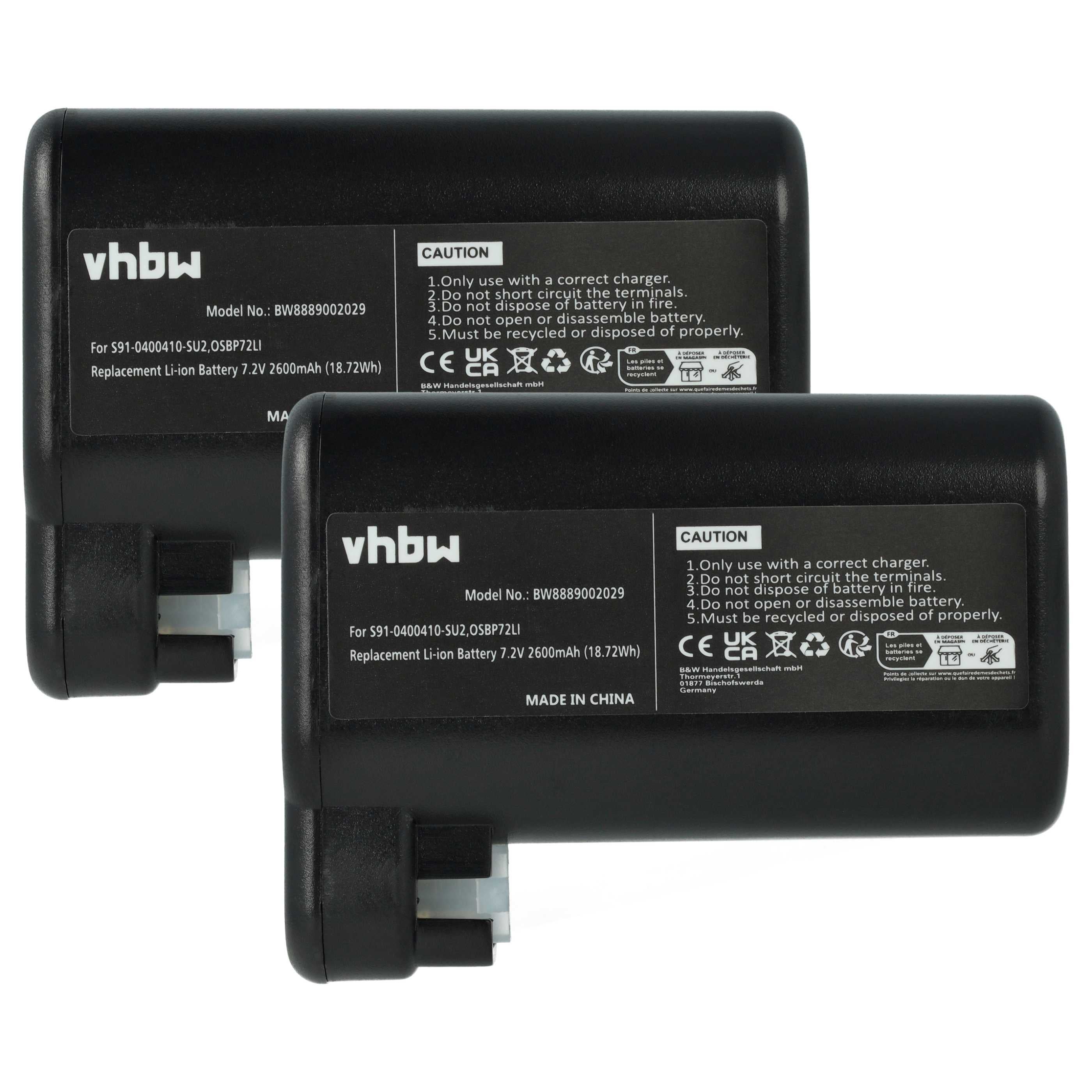 vhbw 2x batería compatible con AEG RX9-1-SGM, RX9-1-IBM, RX9-2-4STN