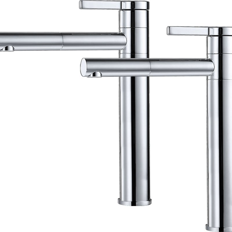 2x Wysokie baterie łazienkowe 360° Obrotowa wylewka Bateria umywalkowa Jakość mosiądzu - Homelody