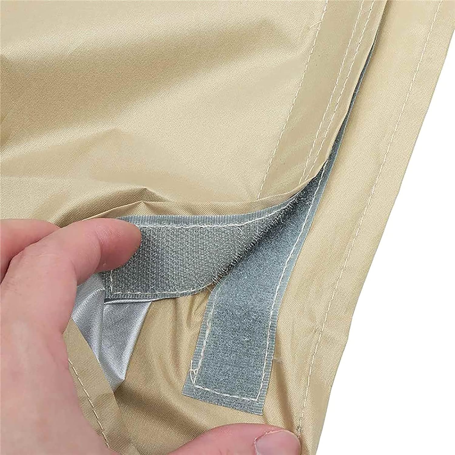 Couverture Enrouleur Bâche Piscine en Tissu Imperméable,Couverture pour Bâche Solaire,Bâche de Piscine Anti-Vent/Pluie/Poussière/UV—490*96cm beige - 4