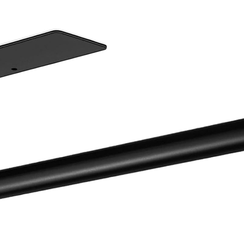 Samoprzylepny uchwyt na ręczniki papierowe, ścienny uchwyt na ręczniki papierowe, uchwyt na ręczniki papierowe w rolce, stal nierdzewna, czarny kwadr