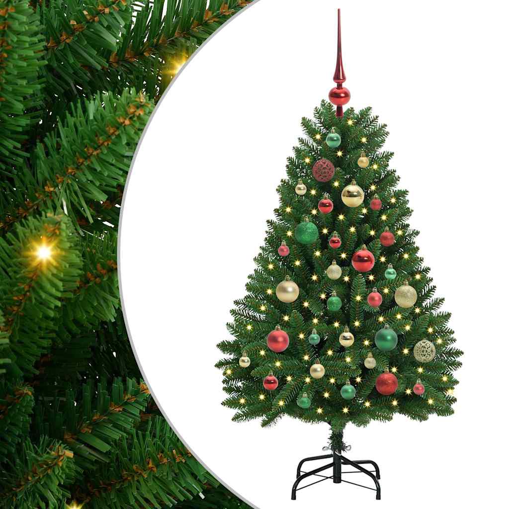 Sztuczna choinka Ze LED Lights Zielony 120 cm PVC i Metal