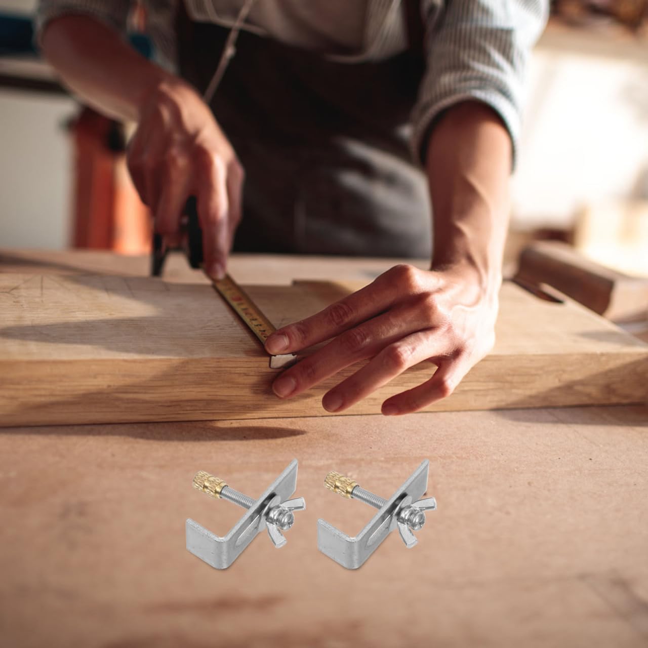 Clips De Montage Pour Évier Sous Plan En Cuivre Et Fer Supports De Fixation Pour Lavabo Encastré Kit 4 Pièces Pour Installation Facile - 2