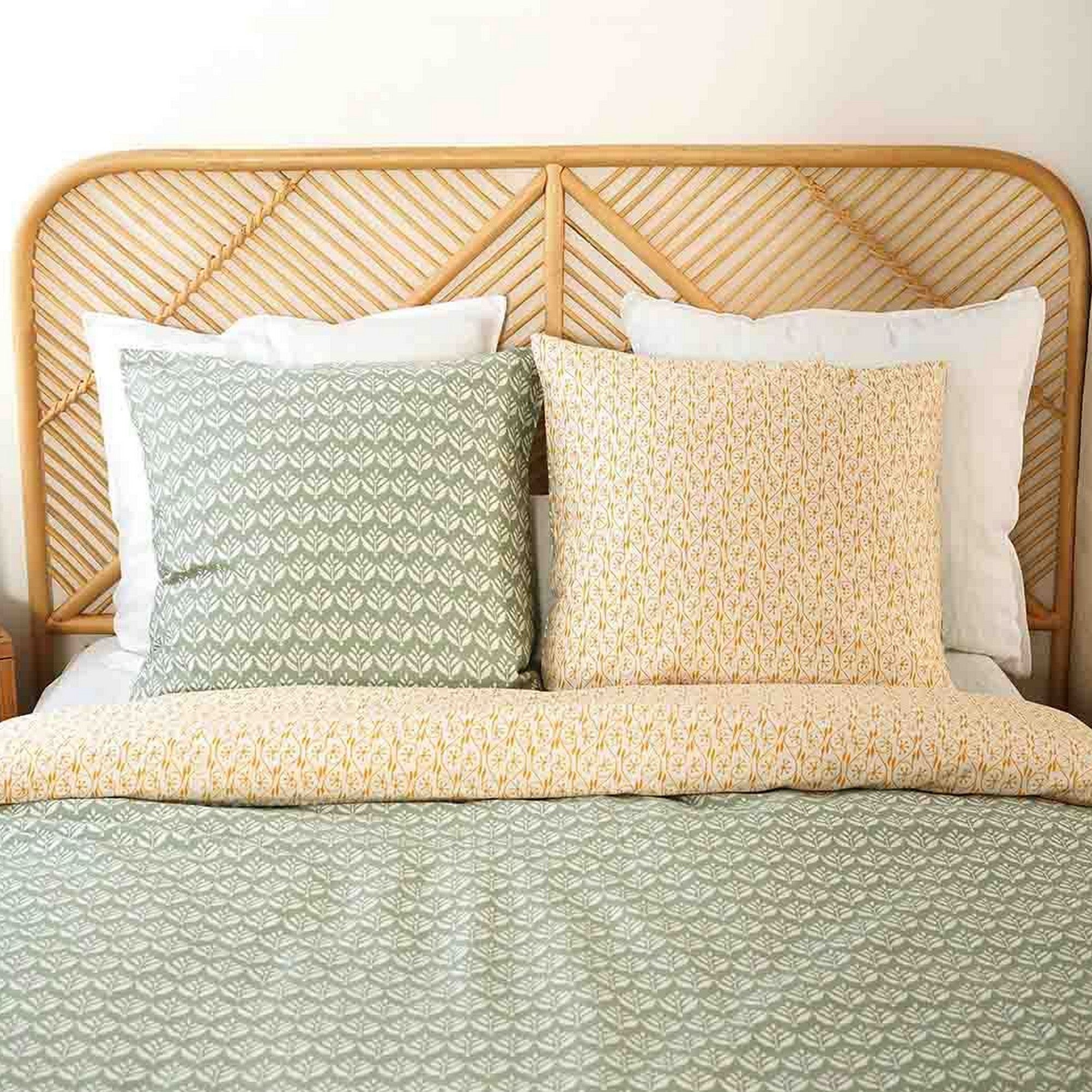 Housse de couette 220x240 + 2 taies d'oreiller 63x63 Satin de Coton Bio Orient - 4