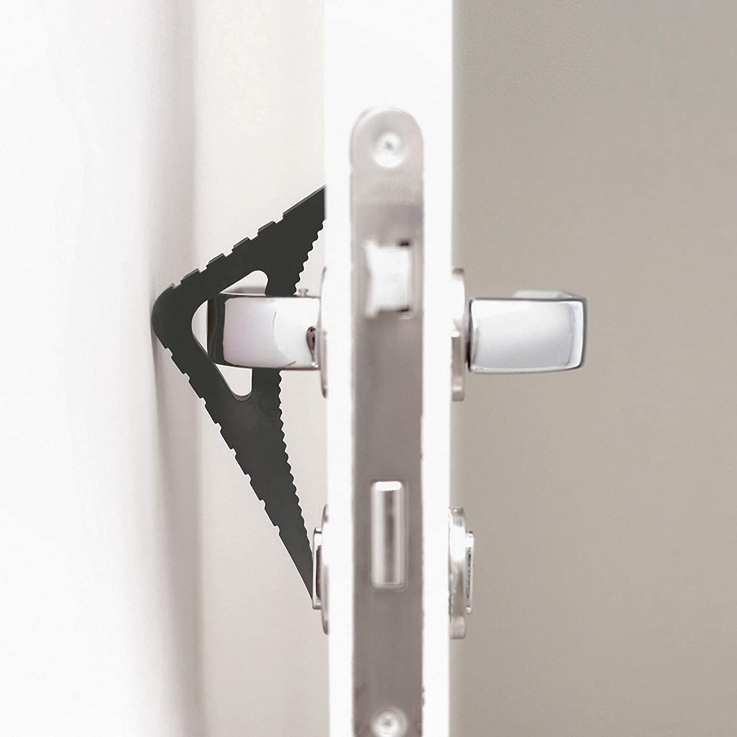Lot de 2 butoirs de fenêtre - Support ouvert et cale de fenêtre à aérer - Butée de fenêtre sans perçage - Pinces de fenêtre en caoutchouc et butoir de - 3