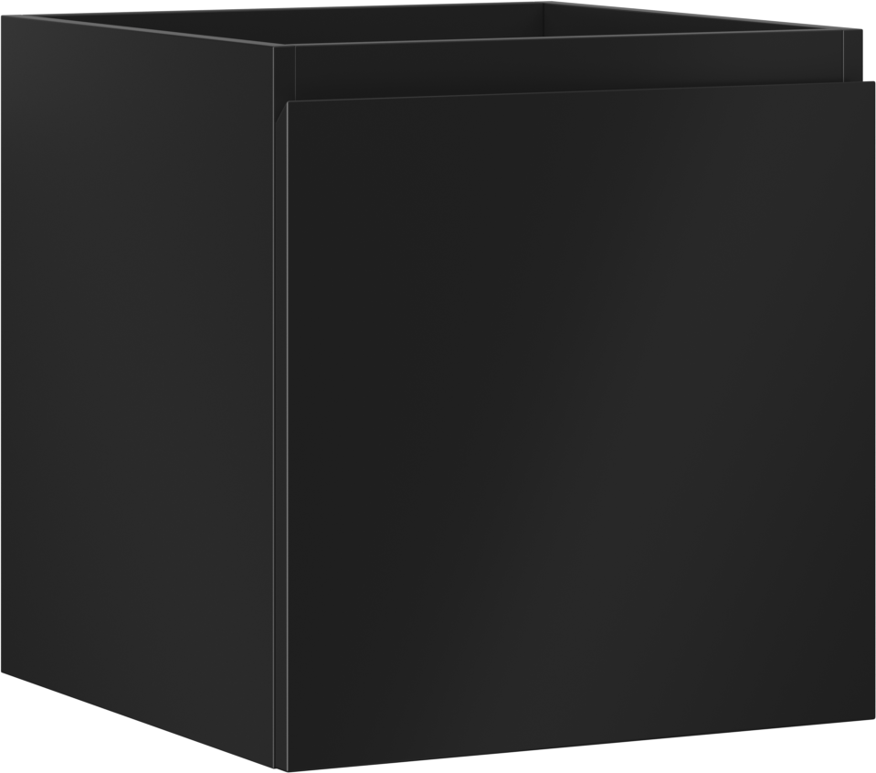 Mexen Orio szafka łazienkowa podumywalkowa 45 cm, 1 szuflada, czarna mat - 91A10-04547-1-BF71