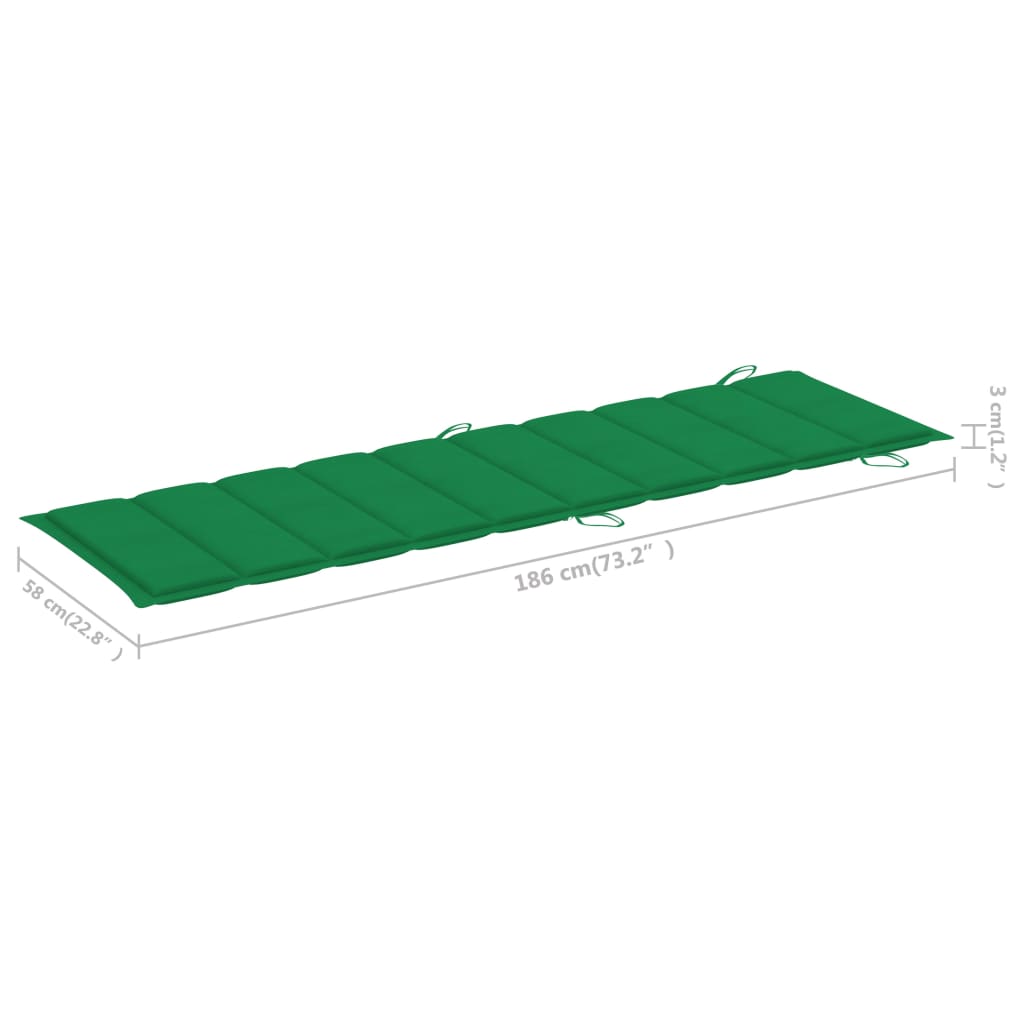 Maison Exclusive - Chaise longue de jardin avec table et coussin Bois d'acacia - 9