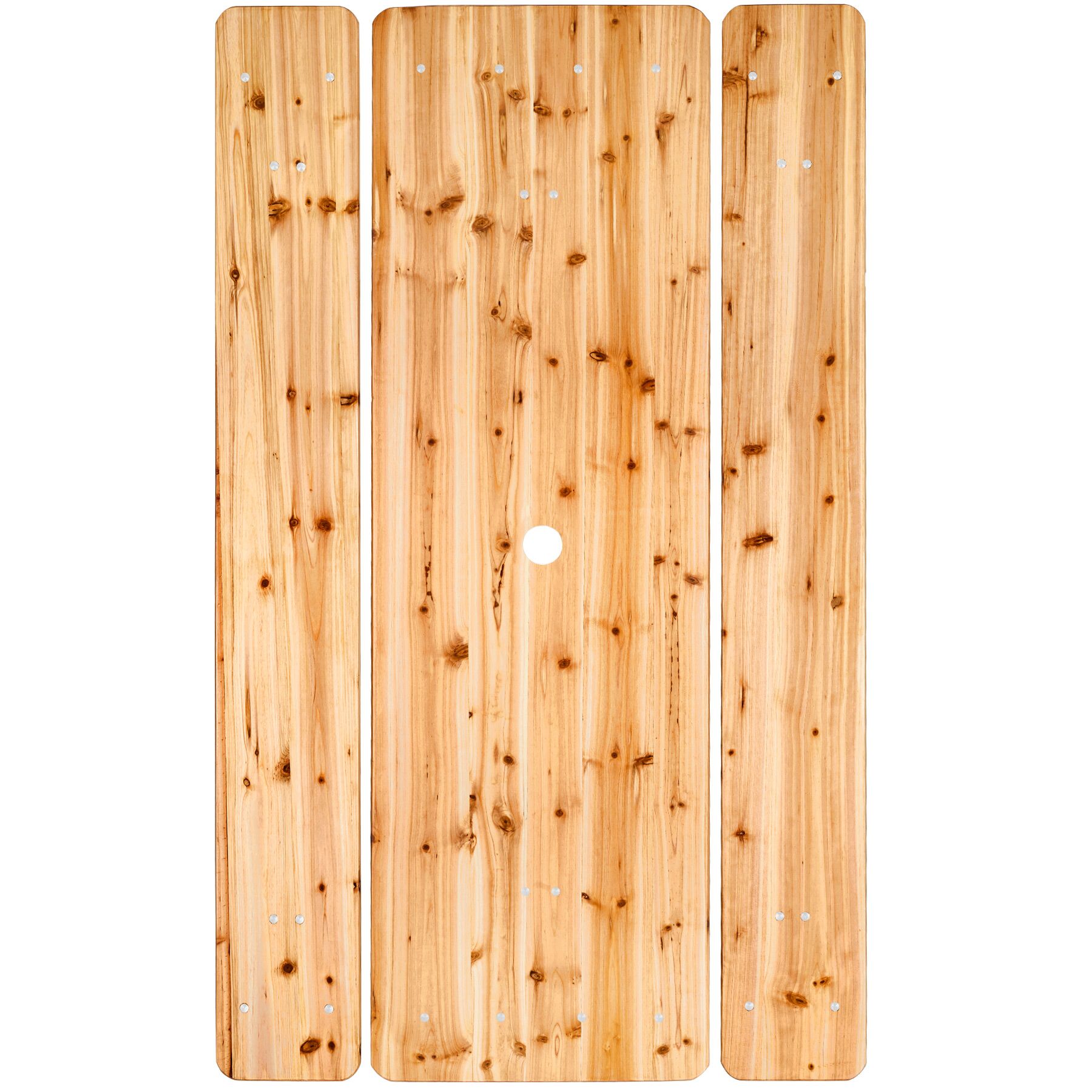 Ensemble de table et chaises de jardin style brasserie en acier 4 places pliable avec support pour parasol TECTAKE - 9