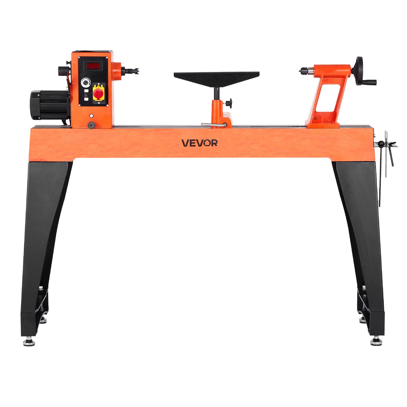 Torno de Madeira Elétrico VEVOR 1500 W, 45,7x102 cm, Motor DC sem Escovas, 0–3200 rpm, Corpo em Ferro Fundido, com Pés, Projetos Médios/Grandes - 9