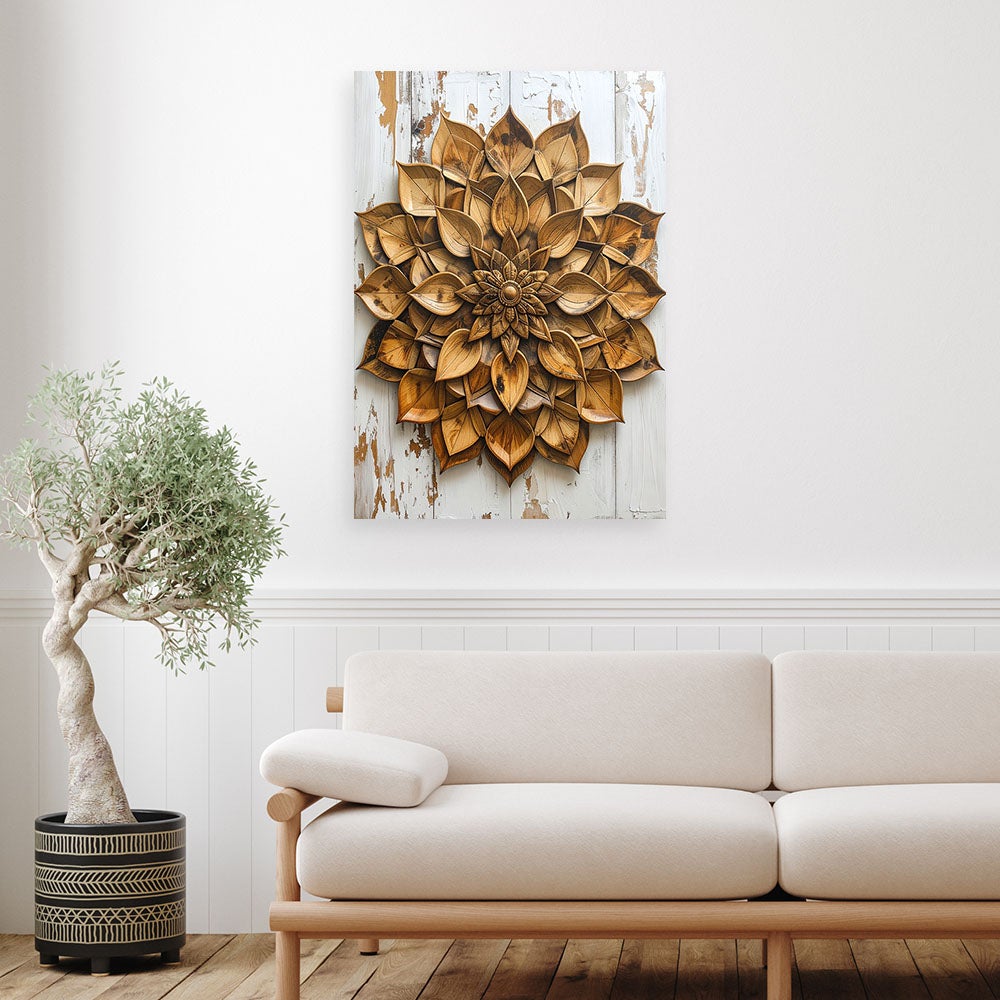 Obraz do salonu sypialni biura gabinetu, Mandala Zen Spa Shabby chic 40x60 - 2