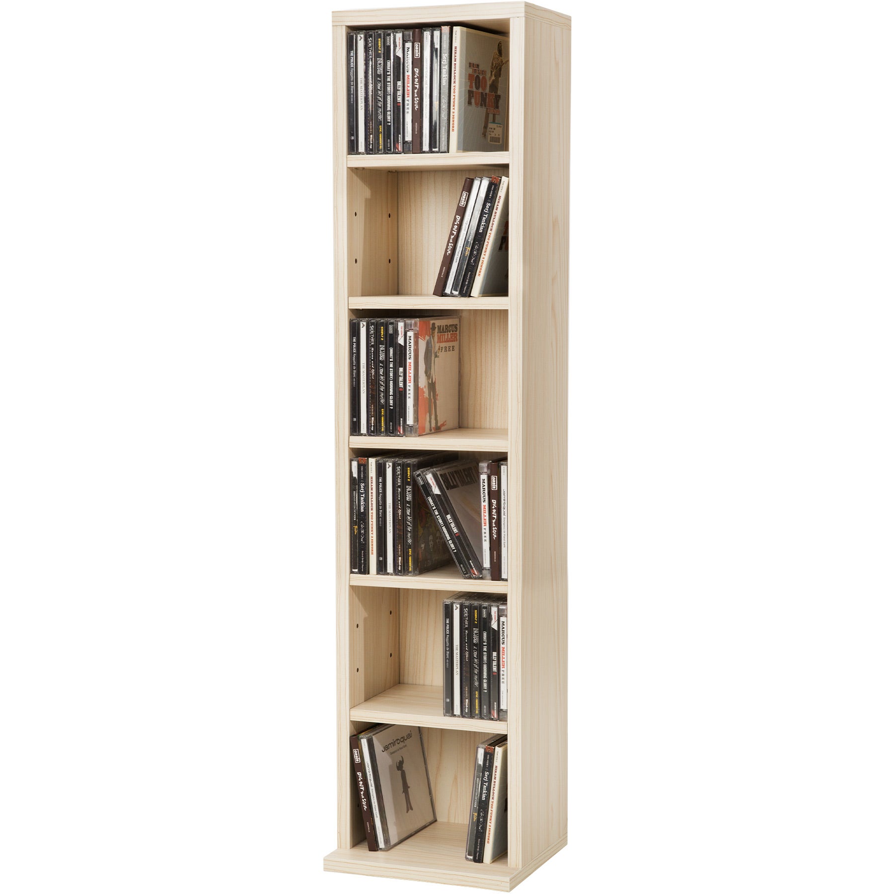 Bibliothèque pour Séjour en MDF Marron H. 90 x l. 21 x P. 20 cm - 3