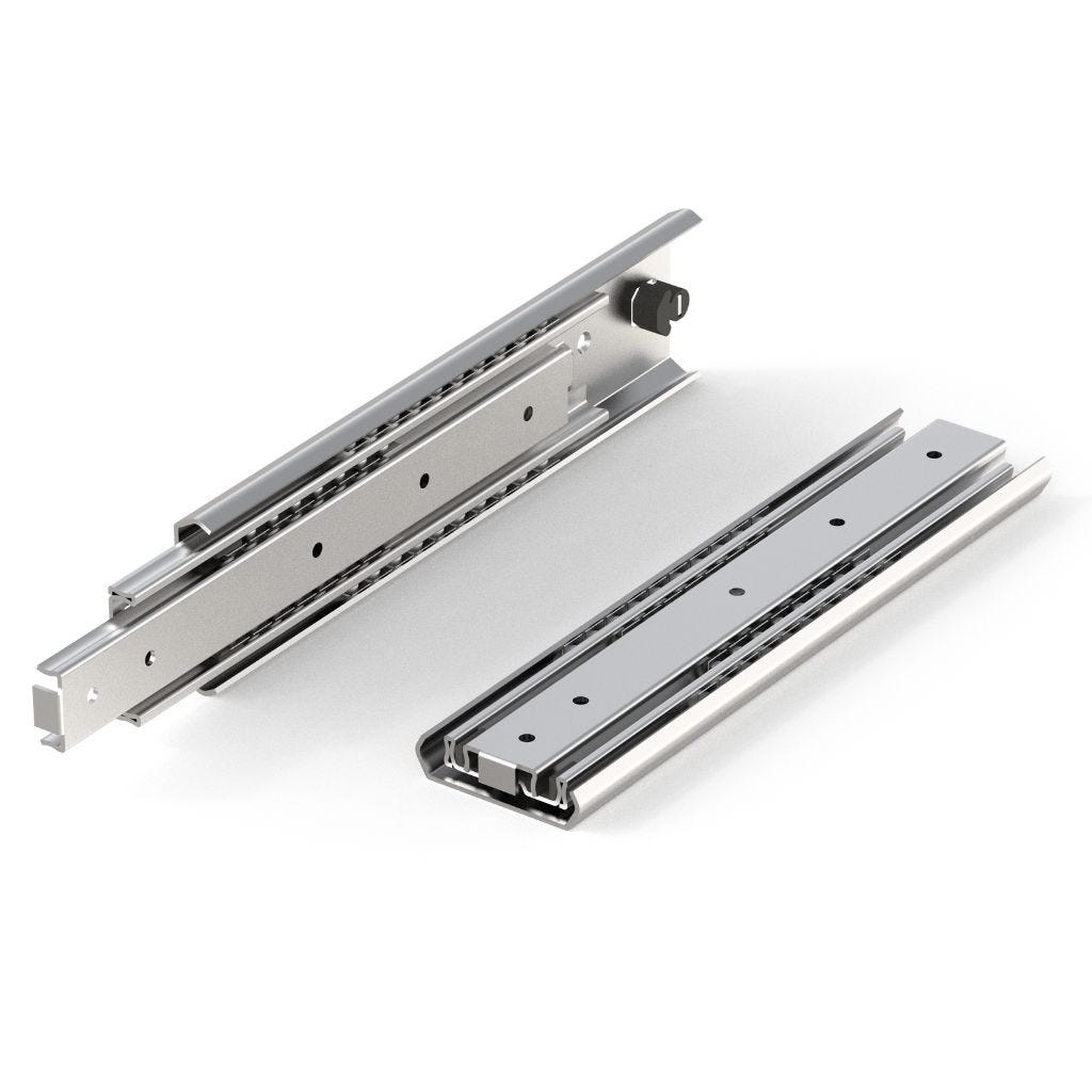 Lot de 2 glissières marines en acier inoxydable pour bateau (25 mm Lot de 2 glissières marines en acier inoxydable pour bateau (25 mm