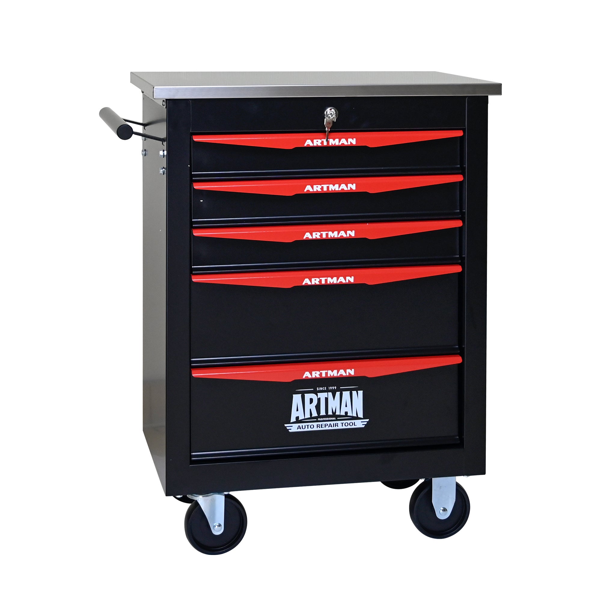 Chariot à boîte à outils - YOSOO - A152098 - Noir et rouge