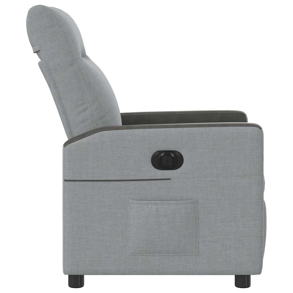 Fauteuil de télévision | Fauteuil inclinable électrique Gris clair Tissu CFW91455 - 6