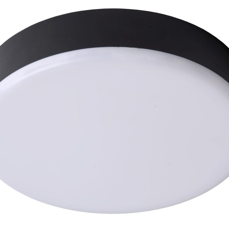 Plafon okrągły CERES LED 30W Ciepła biel 2481lm czarno-biały wym:5x21,5x21,5cm IP66 Lucide