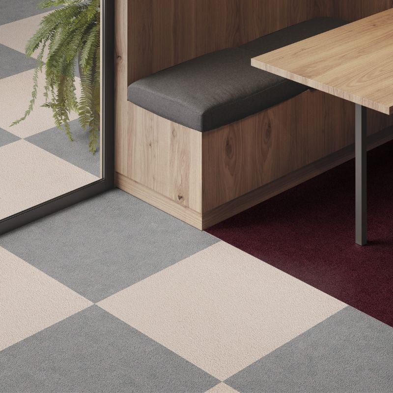 Arquiservi - Moqueta en loseta Viena Rojo 50x50 (5M2) | Antiestática, insonorizante y apta para oficinas y hogar - 7