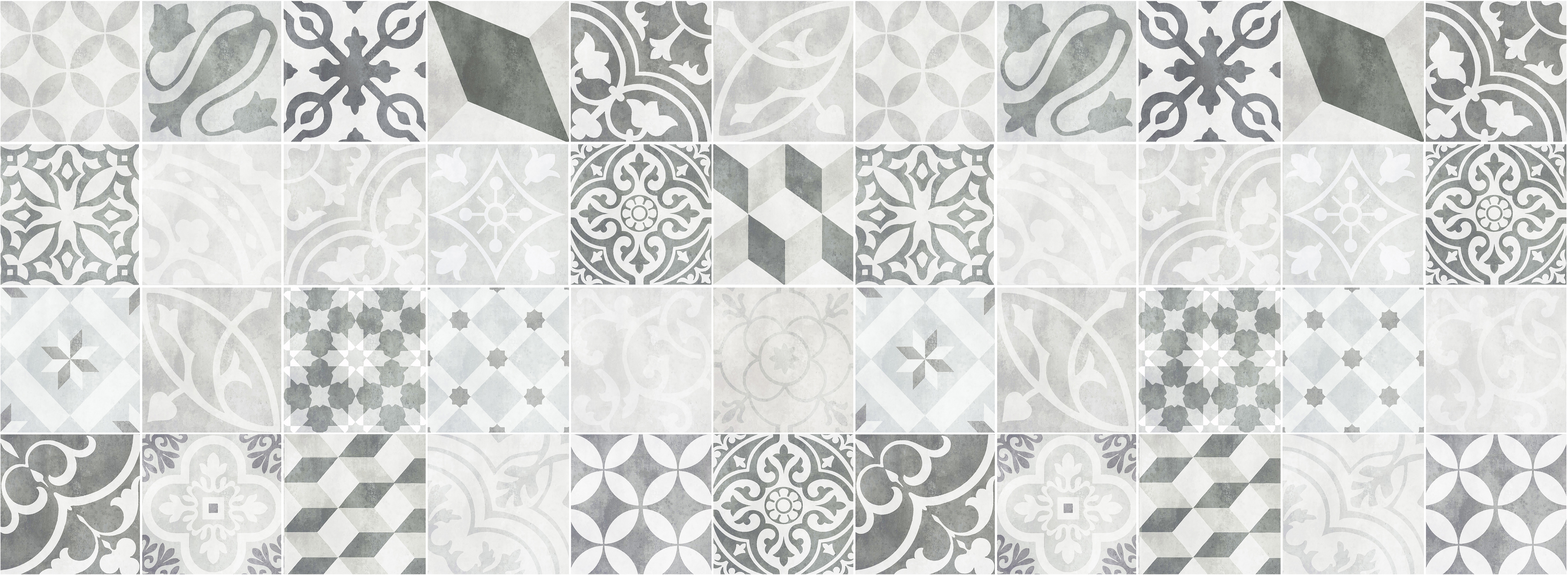 Alfombra de vinilo trujillo 4 66x180 cm - pvc antideslizante, vinilica para cocina o salón, lavable, estilo hidraúlico