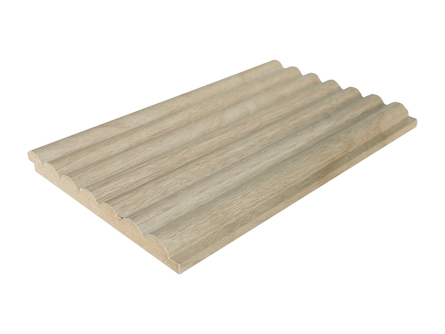 Panel ścienny ryflowany - Naturalny jasny - Opakowanie 2,54 m² - Zestaw 8 sztuk - LIPOLA