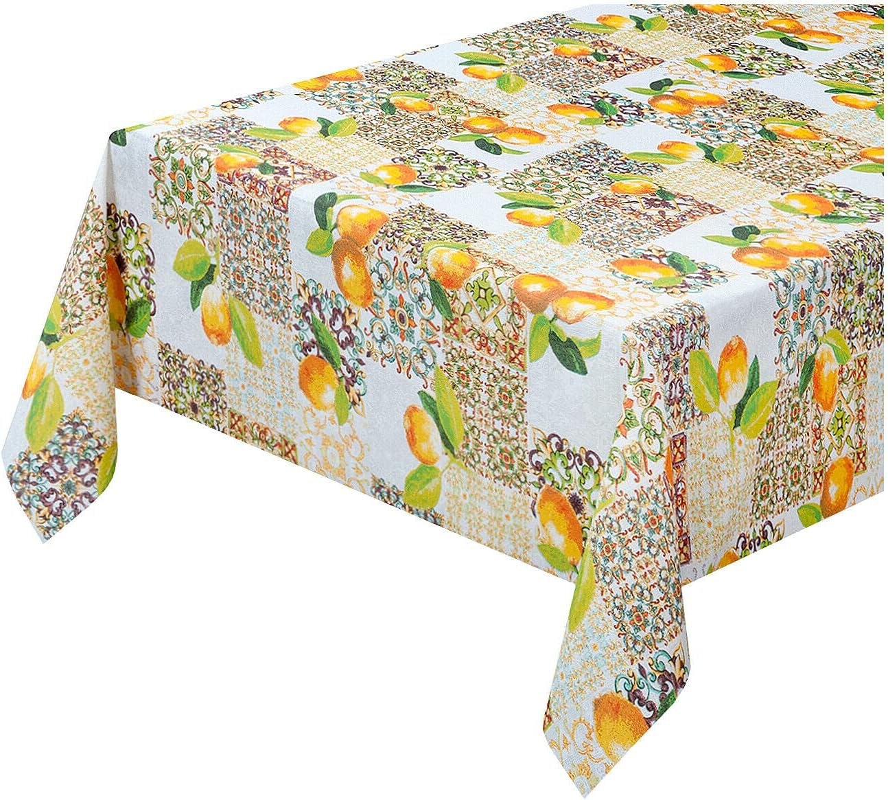 Mantel de cocina antimanchas 140x140 cm tela resinada protege y cubre la mesa moderna diseño a