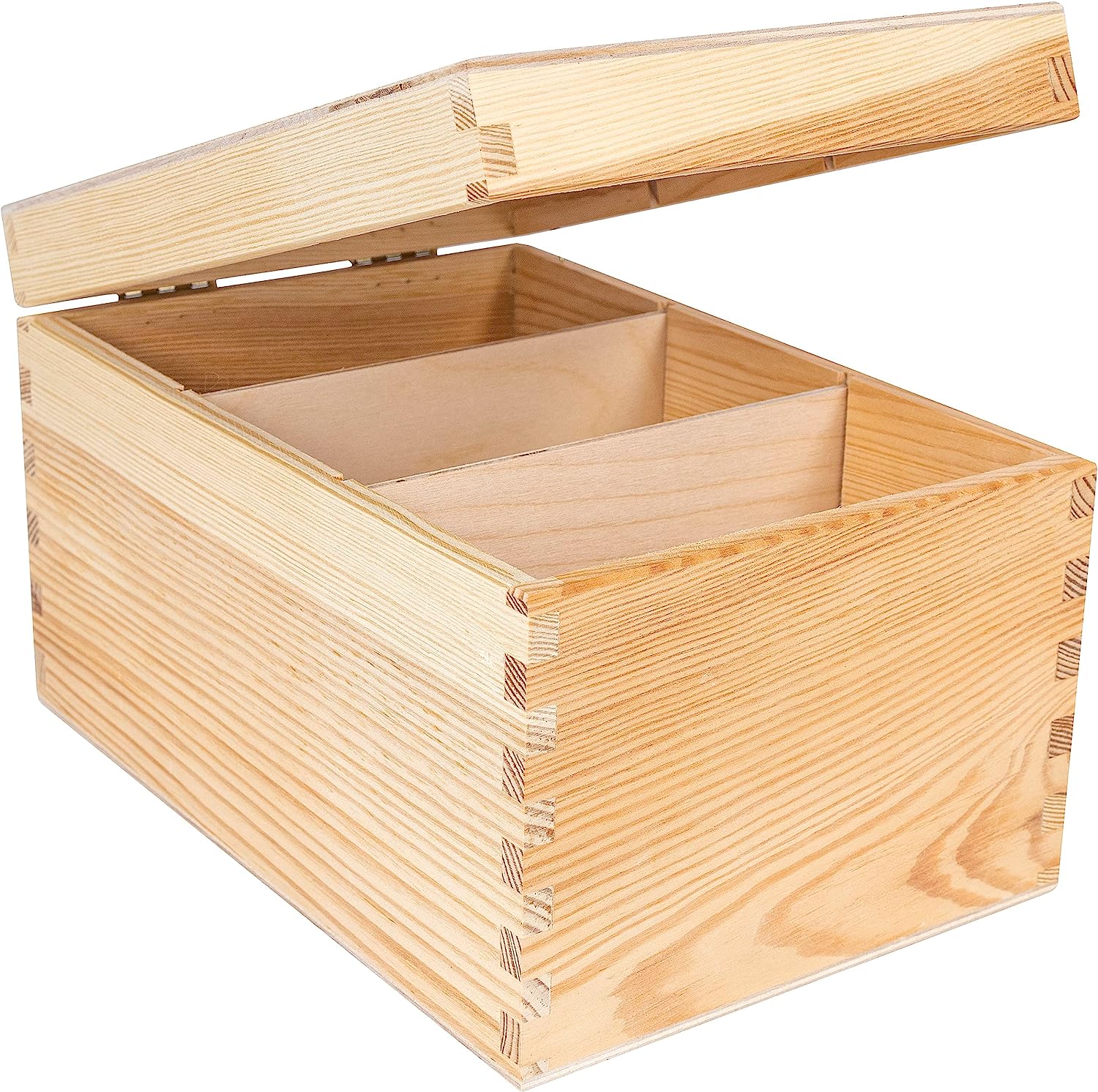 Boîte Rangement Bois Vintage Avec Couvercle – 24x13x7,2 Cm – Parfaite Pour Bureau, Bijoux, Café