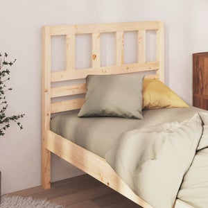 Testiera con Ripiani 90 cm in Legno Massello di Pino