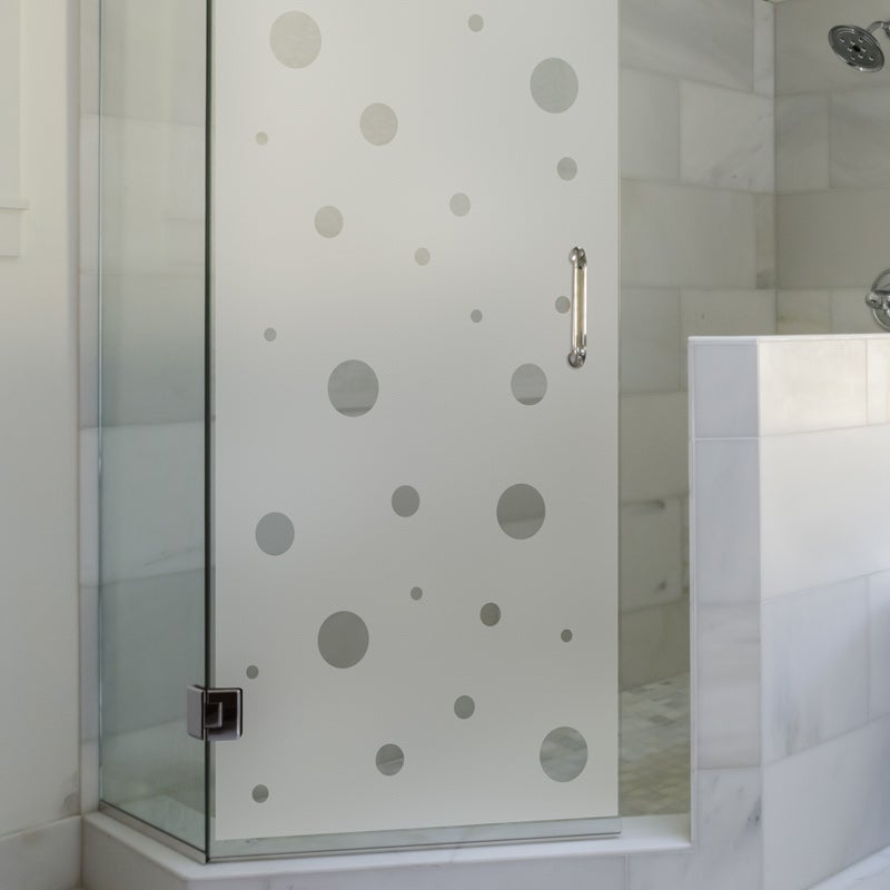 Adesivo porta di doccia Piccole bolle - Sticker adesivo - adesivi murali - 70x35cm - 3