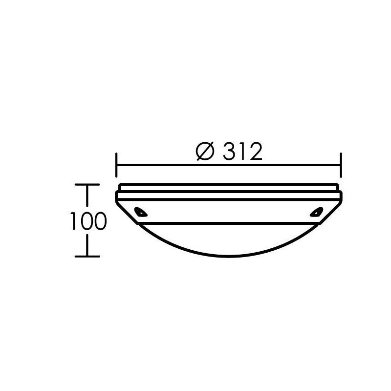 Applique Luminaire SARLAM 119810 75W Classe 2 IP23 - Neuf, Sans Lampe Inclus