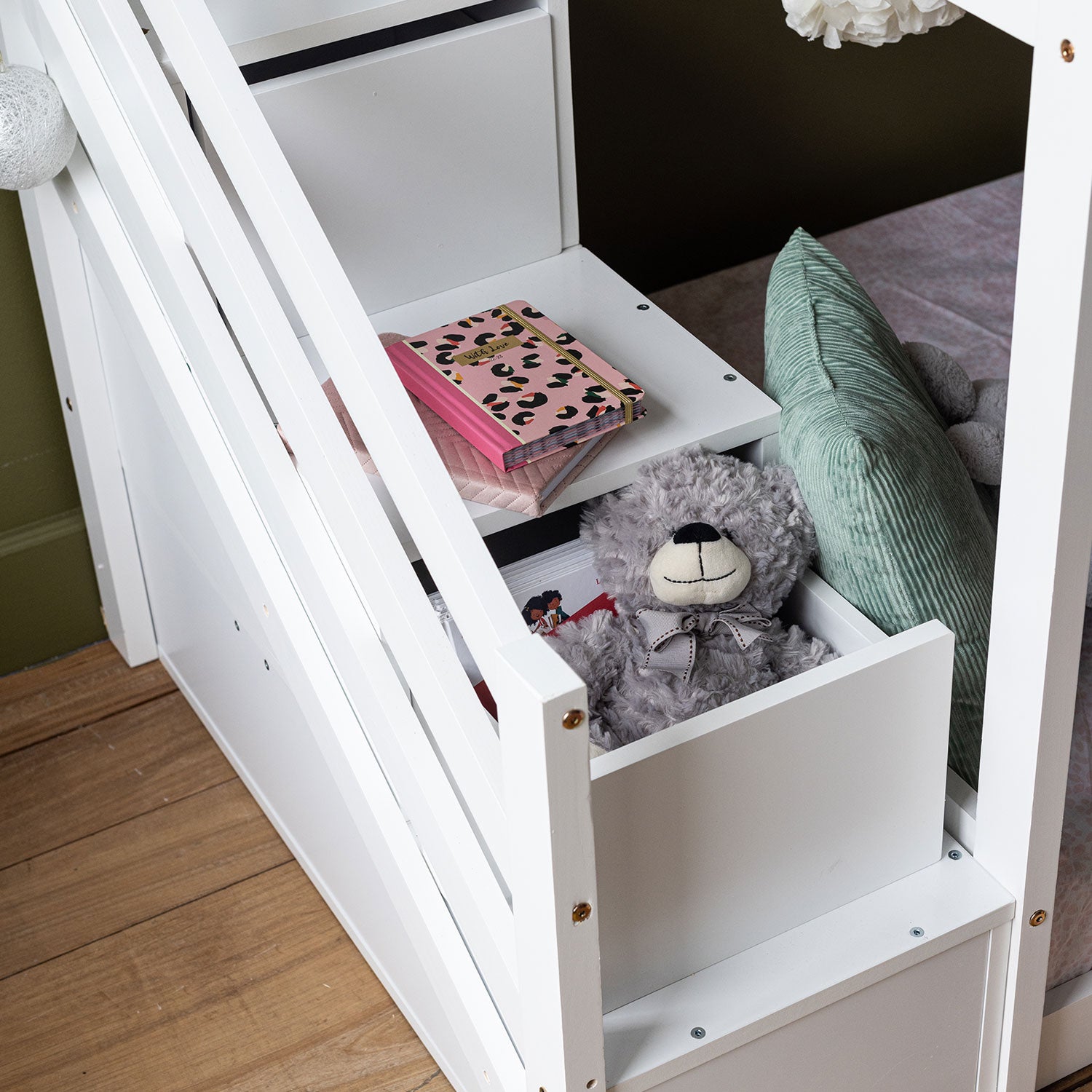 Lits superposés pour enfants blanc 2 places CELESTINE - 6