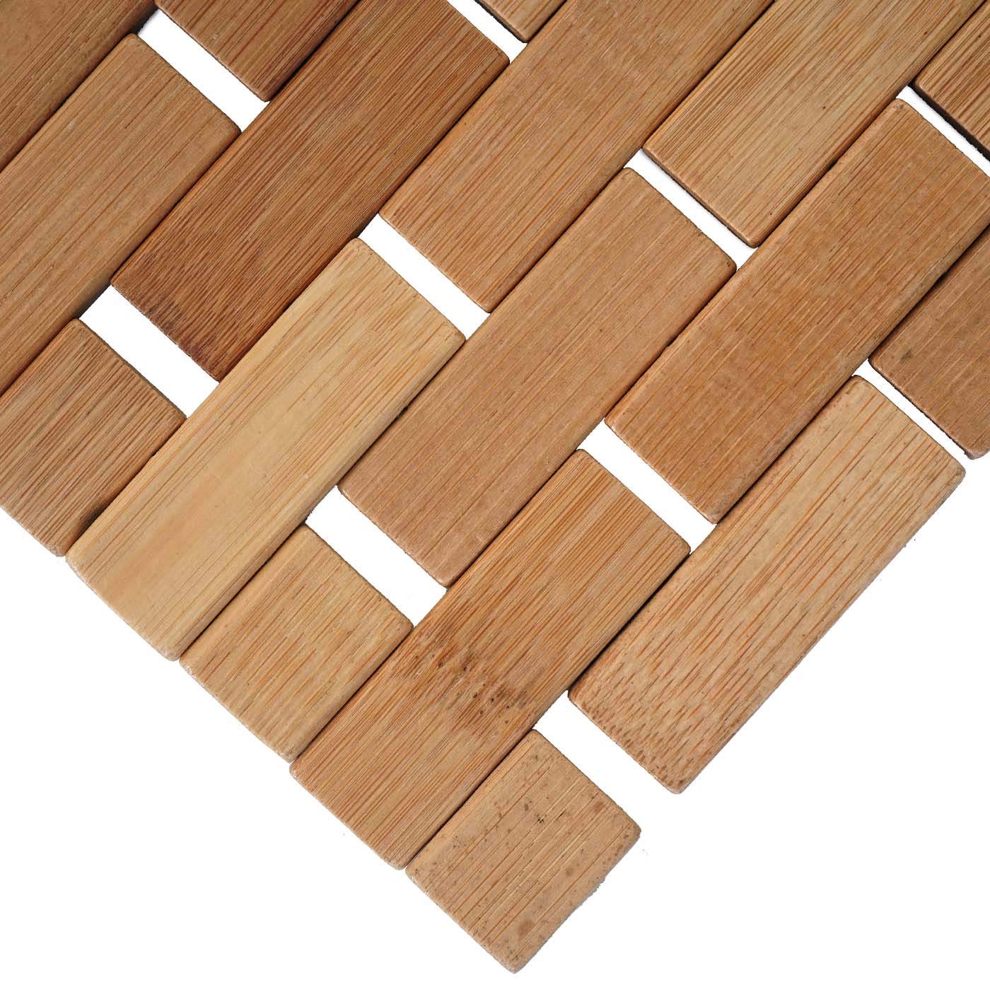 Alfombrilla De Baño De Bambú 100x50 Cm - Antideslizante, Enrollable, Para Sauna, Baño O Spa