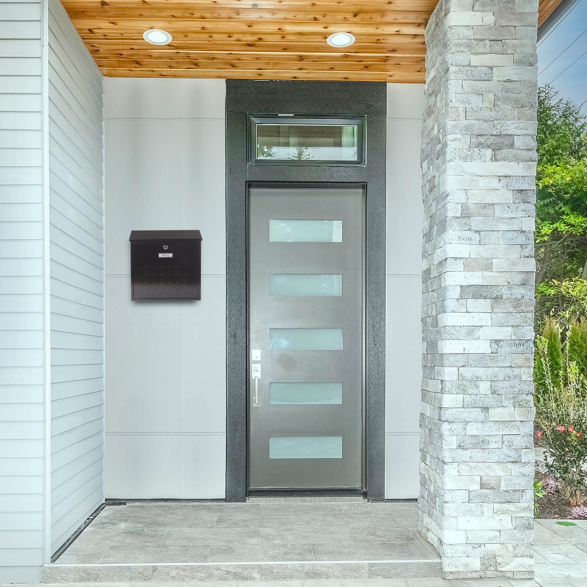 ARREGUI Premium Maxi E5614 Boîte aux Lettres Individuelle en Acier, (enveloppe C4), Grande capacité, Boîte aux Lettres Murale, Anti-pluie, Noir - 5