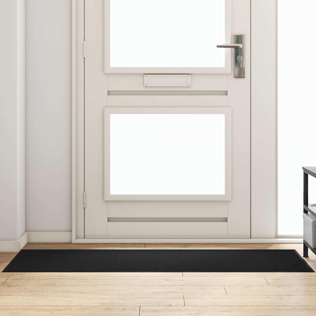 Dywanik wejściowy Czarny 60 x 180 cm 100% poliamid vidaXL
