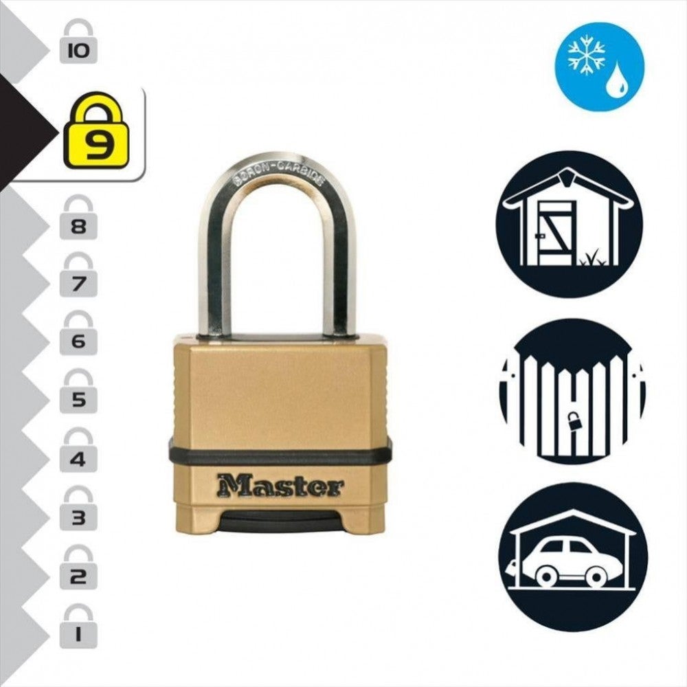 Cadenas à combinaison MASTER LOCK zinc, l.51 mm - 5