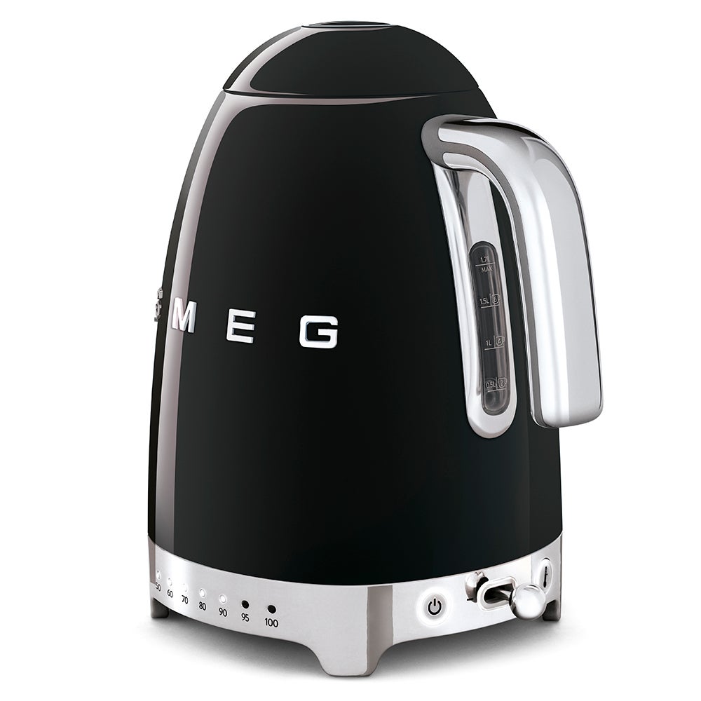 Bouilloire à température réglable 1,7L noir KLF04BLEU Smeg - 6