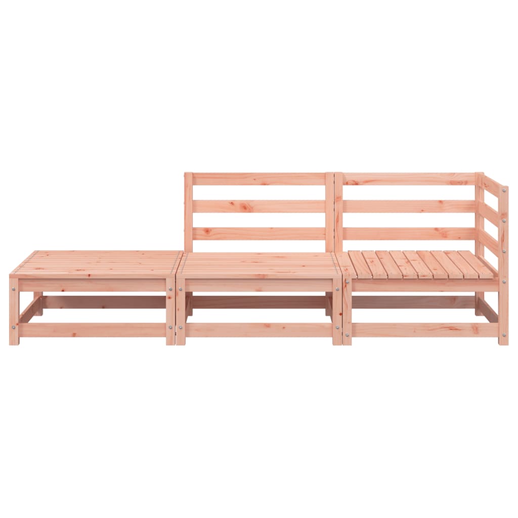 Canapé de jardin avec repose-pieds 2 places bois massif douglas vidaXL - 4