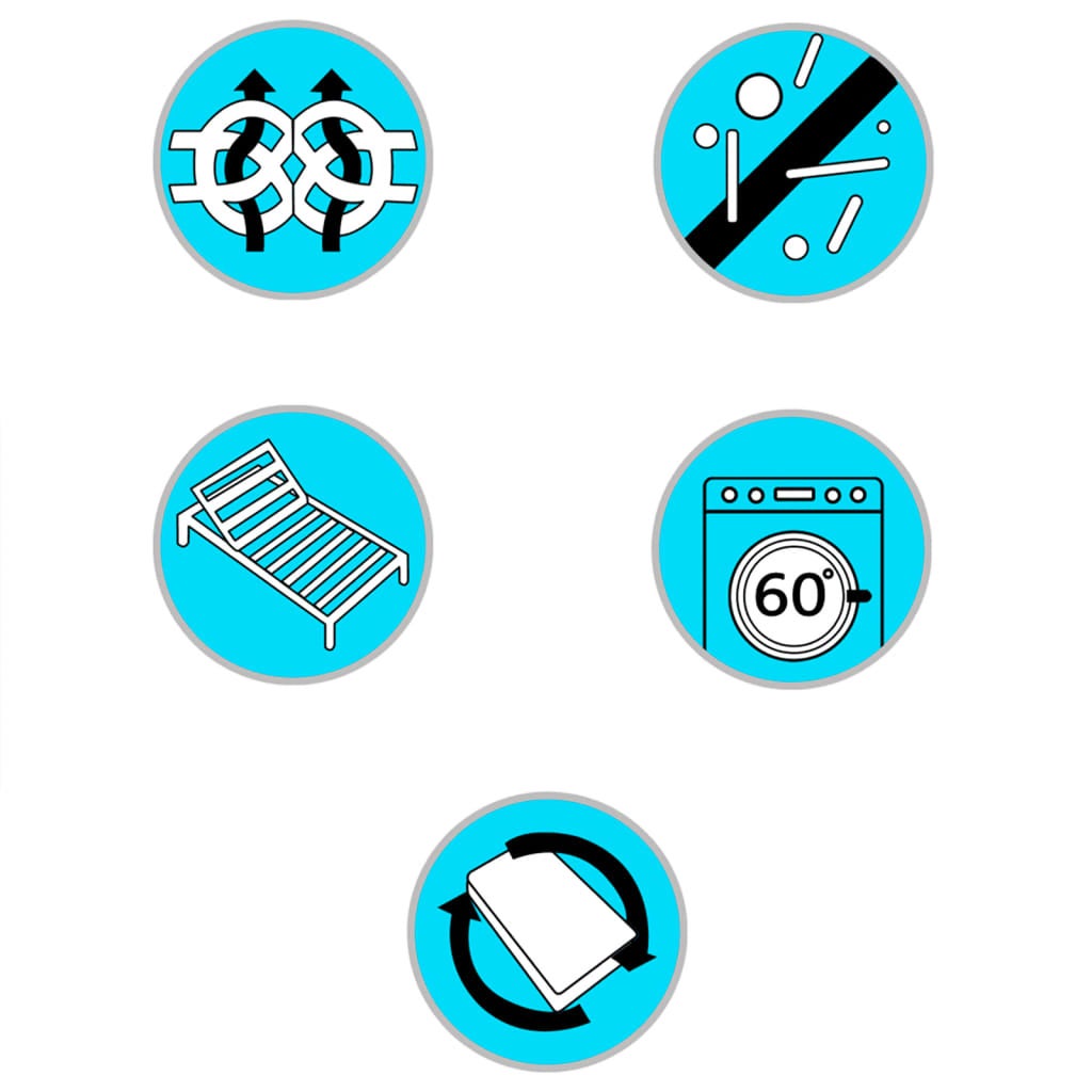 Materasso a Molle Insacchettate 190x90x20 cm Morbidezza Media in Tessuto vidaXL - 8